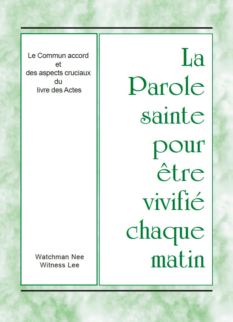 Le Commun accord et des aspects cruciaux du livre des Actes