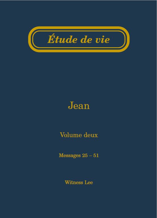 Jean, vol. 2 (25-51) – Étude de vie
