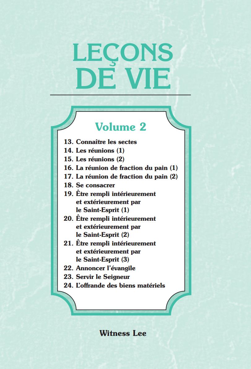 Leçons de vie, vol. 2
