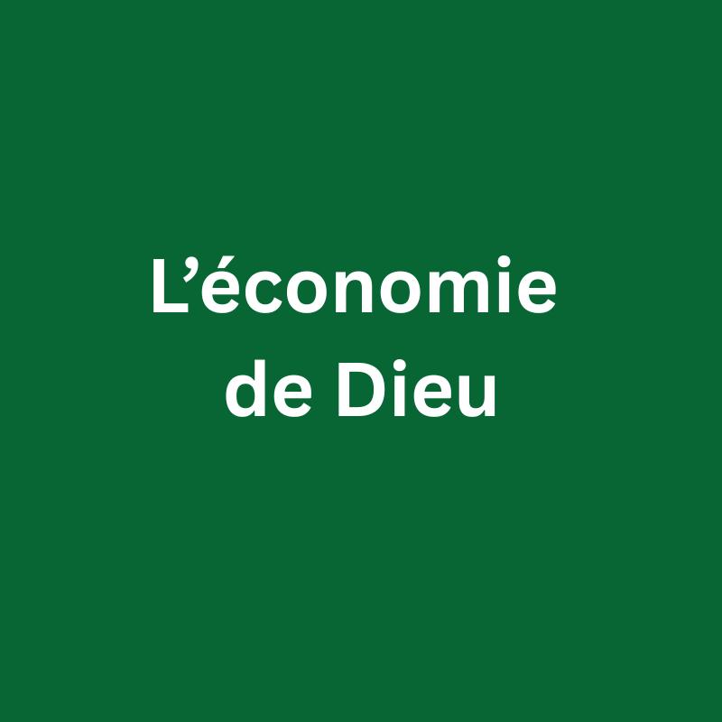 L'économie de Dieu