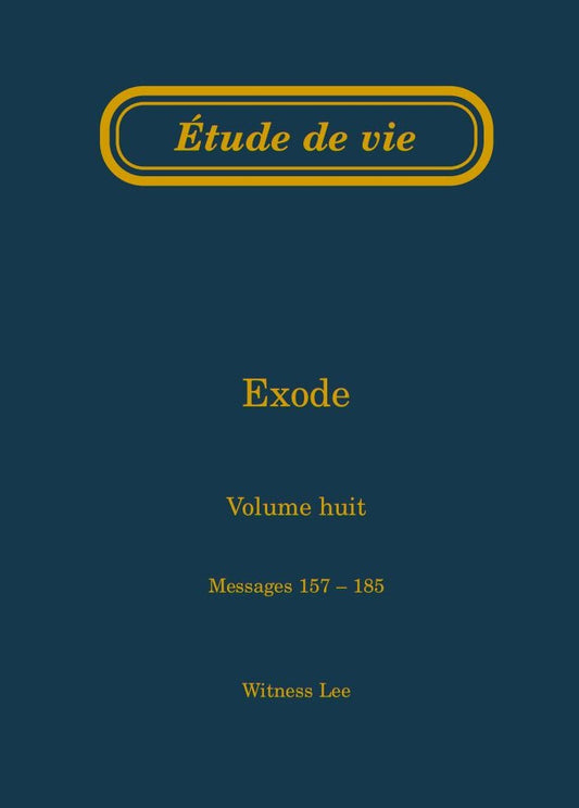 Exode, vol. 8 (157-185) – Étude de vie